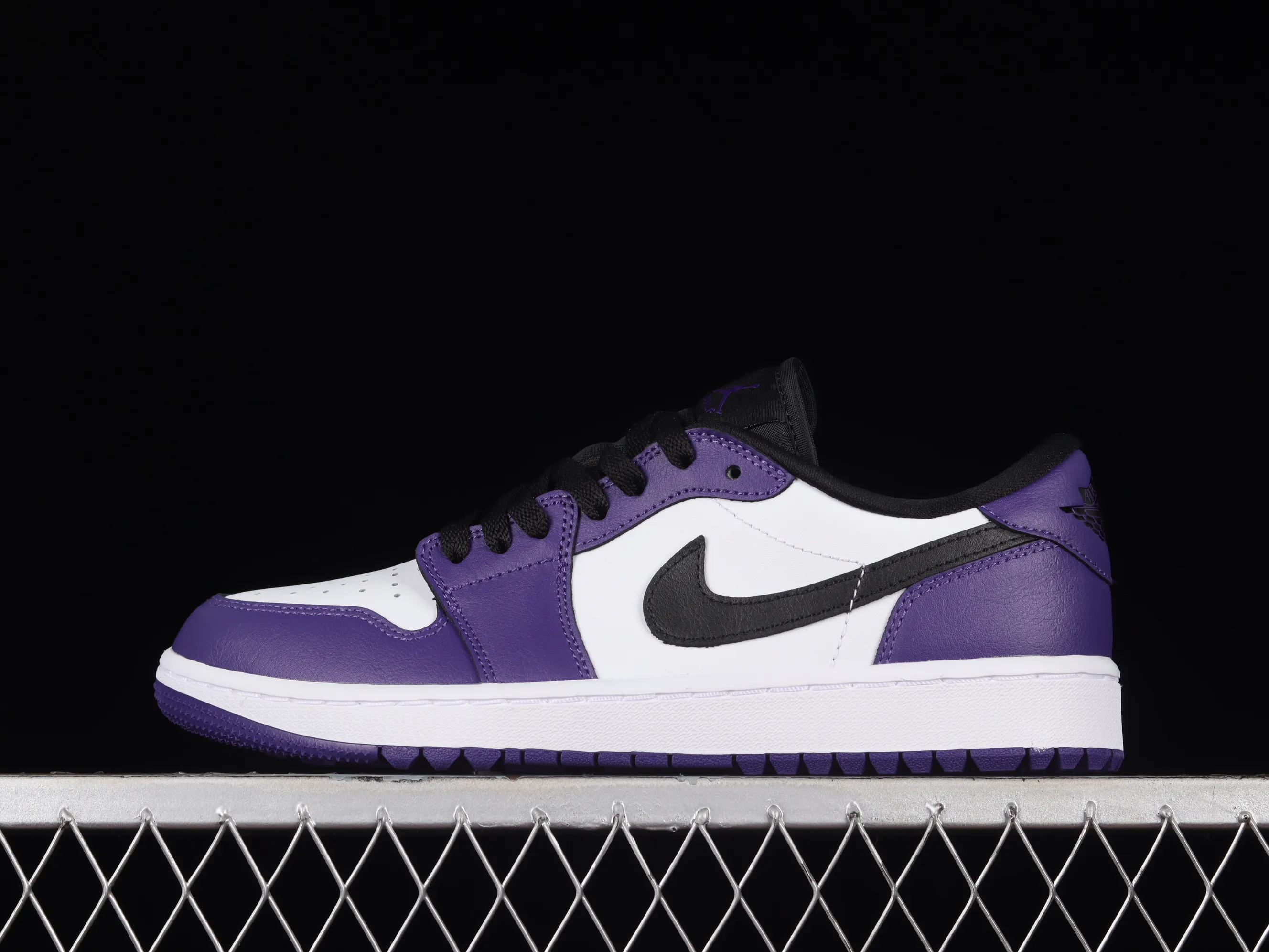 All categories Air Jordan Jordan series basketball shoes Air Jordan 1 Low G version pure original Air Jordan 1 Low Golf "White Purple" AJ1 Joe 1 new golf version white and purple color DD9315-105